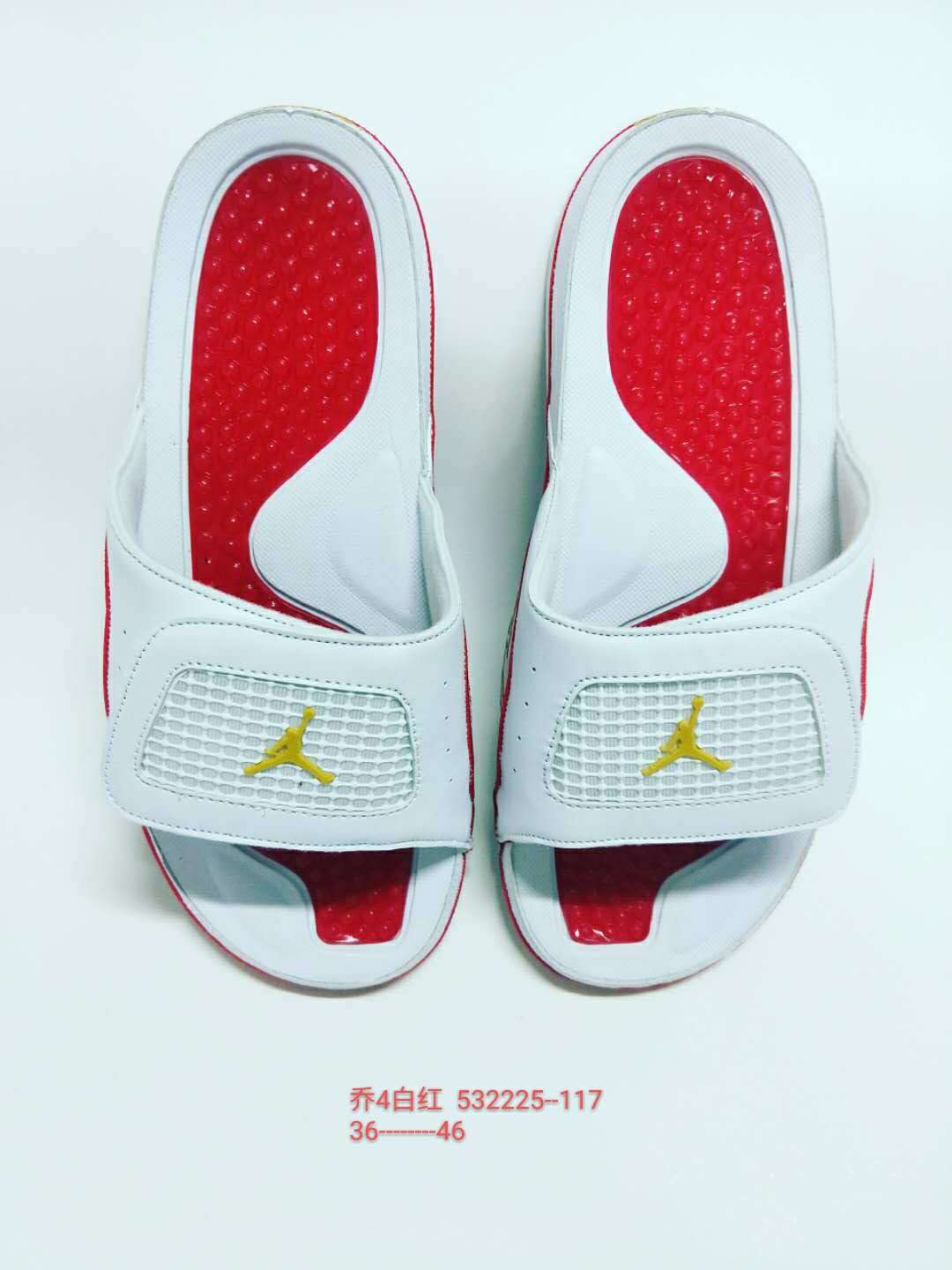 2020 Women Air Jordan 4 Hydro White Red Gold - Click Image to Close